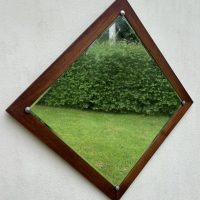 Mid Century Swedish Wall Mirror by Ab Glas &amp; Tra