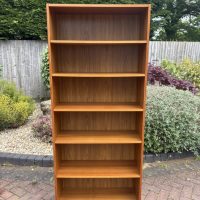 5 Danish Mid Century Tall Teak Bookcases c1960s
