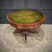 Regency Mahogany Drum Table