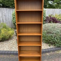 Danish Mid Century Tall Teak Bookcase c1960s