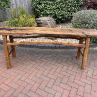 19th Century Rustic Workbench / Console Table