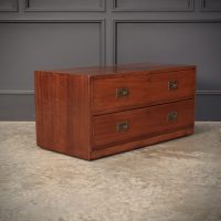 19th Century Mahogany Low Military Chest