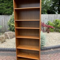 Danish Mid Century Tall Teak Bookcase c1960s