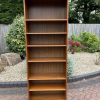 Danish Mid Century Tall Teak Bookcase c1960s
