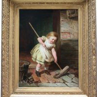 Sophie Anderson ( British 1823-1903) Little Helper