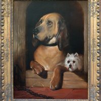 Sir Edwin Landseer (British 1802 – 1873), attributed to.Dignity and Impudence
