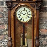 Amazing Rare Burr Walnut Gustav Becker Vienna Regulator Clock – Ca 1880