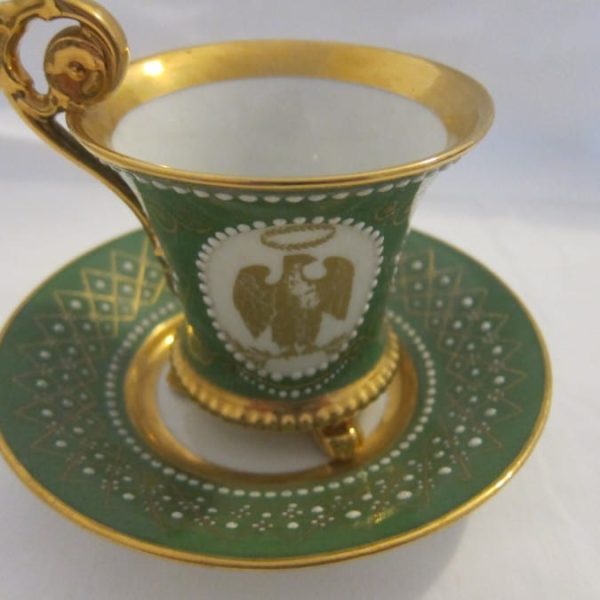Antique &#8220;Limoges&#8221; Cup &#038; Saucer Handpainted &#038; Signed by Artist