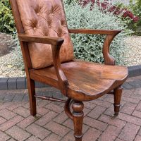 Heals of London Mahogany Desk Chair c1884