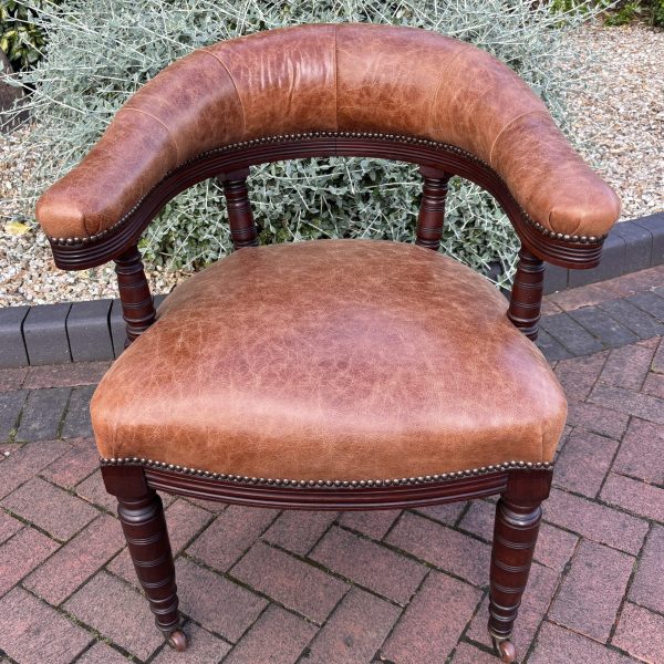 Edwardian Mahogany Desk Chair