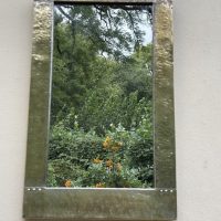 Arts &amp; Crafts Brass Wall Mirror