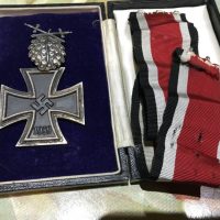 Knights Cross with oak leaves crossed swords with Diamonds