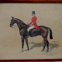“William Hall Walker, important figure in thoroughbred racehorse breeding” by George Algernon Fothergill ( English, 1868 -1945)