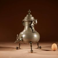Rare Dutch Pewter And bronze “Kraantjeskan” (Samovar / Coffee / Tea Urn) Circa 1750.