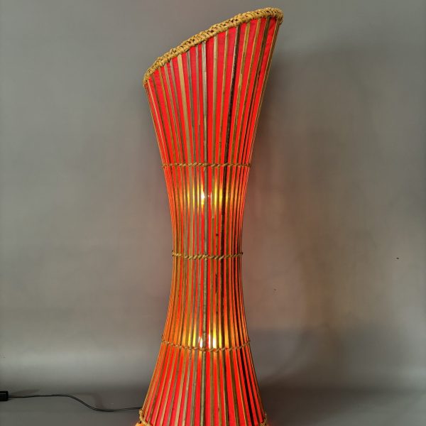 Mid Century Bamboo Floor Lamp c1960s
