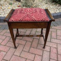 Arts &amp; Crafts Walnut Piano Stool