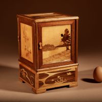 Art Deco Interesting Japanese Cigar Dispenser.