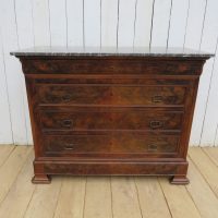 Antique French Marble Top Chest Of Drawers