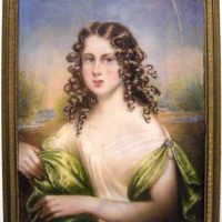 “Portrait of Charlotte Augusta Howard, 13-year-old” by Emma Eleonora Kendrick (1788 – 1871), court artist by British King George IV
