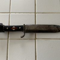 Hitler Youth Knife and Scabbard. Rare Maker