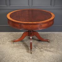 George III Mahogany Drum Table
