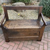 18th Century Oak Box Settle