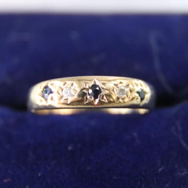 9ct Gold Ring Size H.5
