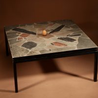 A Dutch Brutalist Period Coffee Table In The Style off Paul Kingma Circa 1970-80 