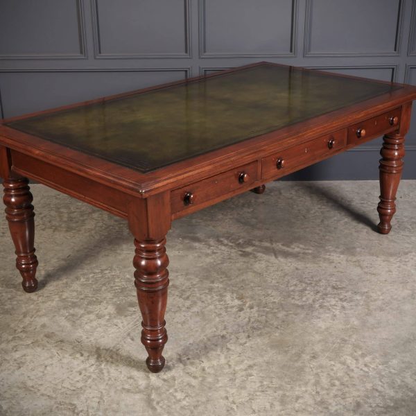 Large Victorian Mahogany Writing Table