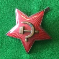 Original CCCP ww2 Three medals and cap badge