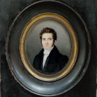 Monogrammist J.L. in 1830 Portrait miniature of a young gentleman