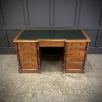 Victorian Figured Walnut Desk