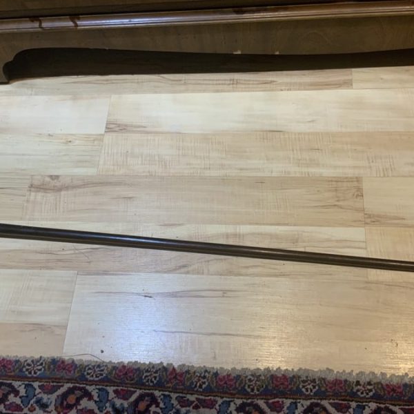 Gentleman’s silver topped rosewood walking stick sword stick