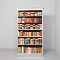 Large Painted Victorian Open Bookcase