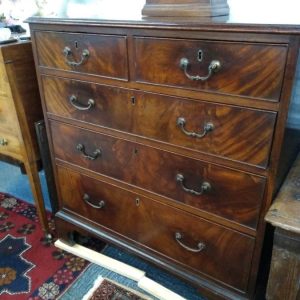 Late 18th C. Mahogany Chest of Drawers