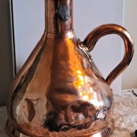 Antique English Georgian &#8220;Liverpool&#8221; Copper Gallon Measure