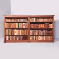 Large Mahogany Open Bookcase