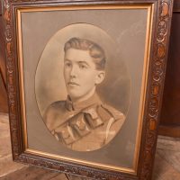 Oak Framed Print of an Army Private SAI2805