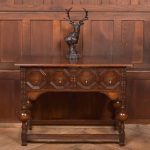 Edwardian Oak Jacobean Side Table SAI2739