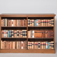 Mid-Victorian Floor Standing Oak Open Bookcase