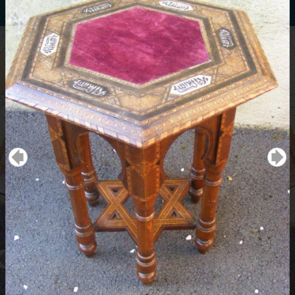 Stunning &amp; Rare Diminutive Alhambra Table c1910 or earlier Liberty &amp; Co.