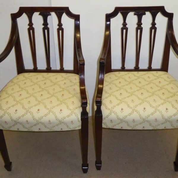 Pair of Georgian walnut carvers circa 1790