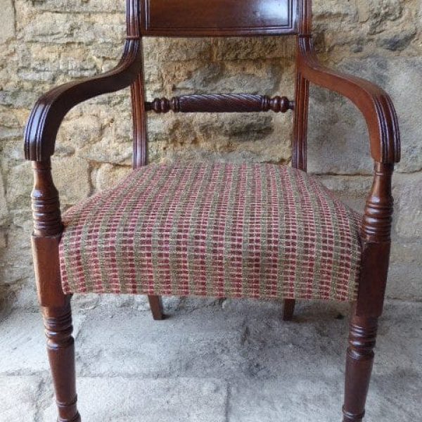 Georgian mahogany rope back carver circa 1800