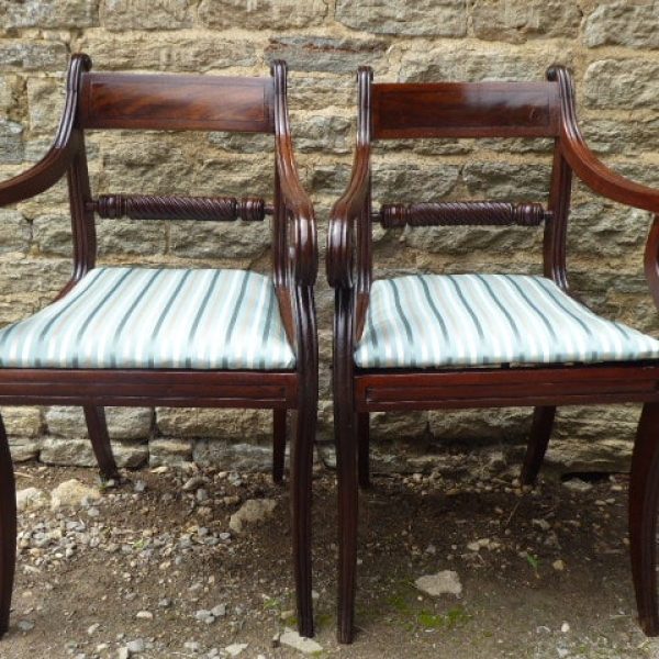 Pair of Georgian carvers circa 1810.