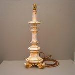 Large Tall Antique Table Lamp French, Italian Baroque  Rococco Style C.1920s, Lovely Patina
