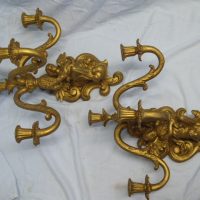 Pair of gesso sconces &#8211; 18th century