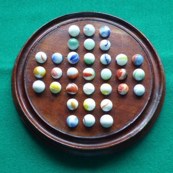 Early Victorian solitaire board