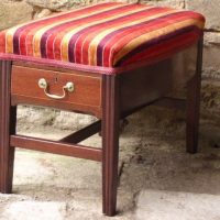 Georgian mahogany piano stool circa 1790