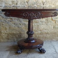 Goncalo Alves card table circa 1840