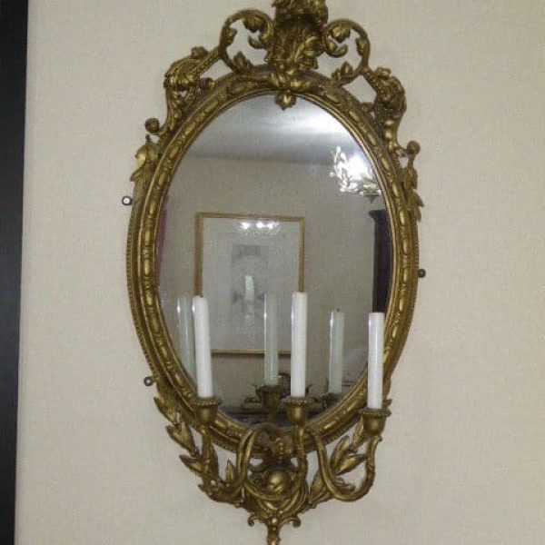 Pair of girandole mirrors circa 1870
